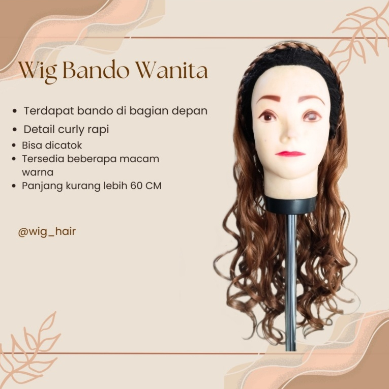 Wig Bando/Wig Bando Curly/Wig Bando Korea/Wig Bando Kepang/Wig Curly