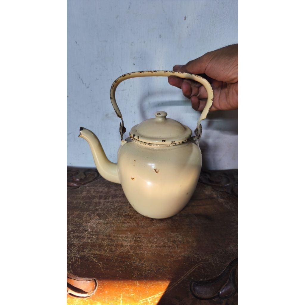 Teko Enamel Jadul Enamel Antik