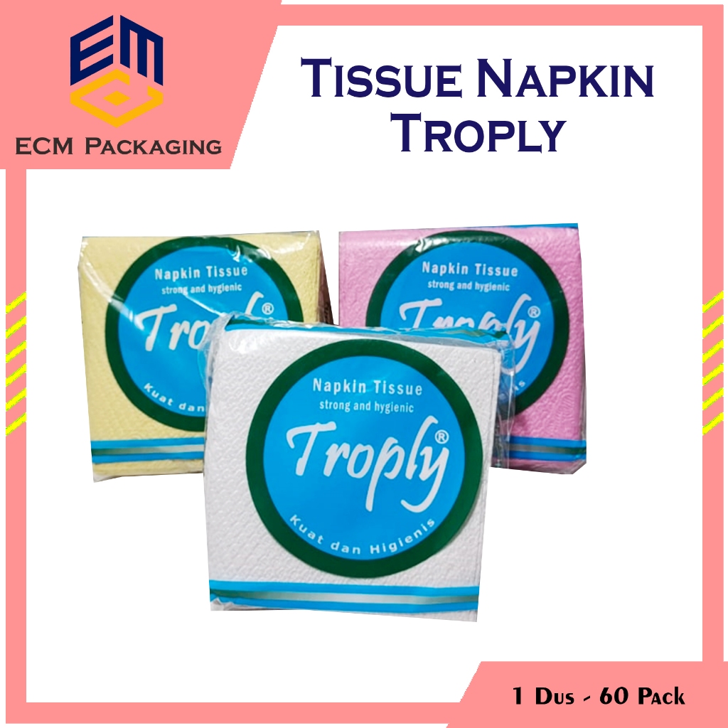 Tissue Makan Troply Napkin Putih Warna