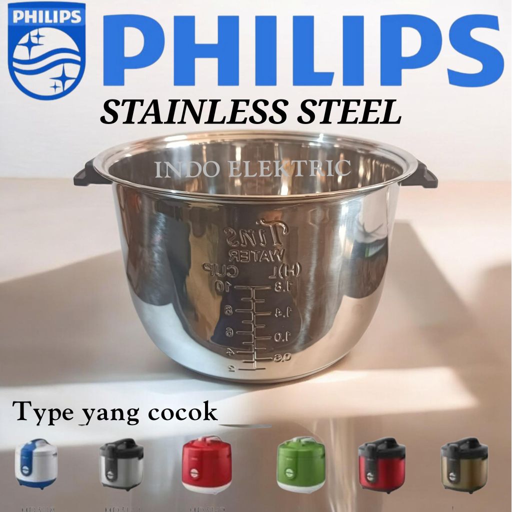PANCI MAGIC COM / RICE COOKER PHILIPS STAINLESS STEEL HD 3118 3128 3131 3132