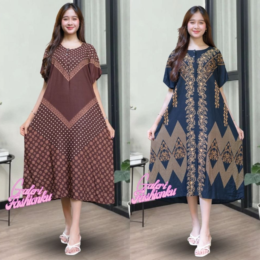 DASTER LOWO RAYON PREMIUM LD 12O KANCING AKTIF DASTER MIDI MOTIF POLKADOT NAYARA