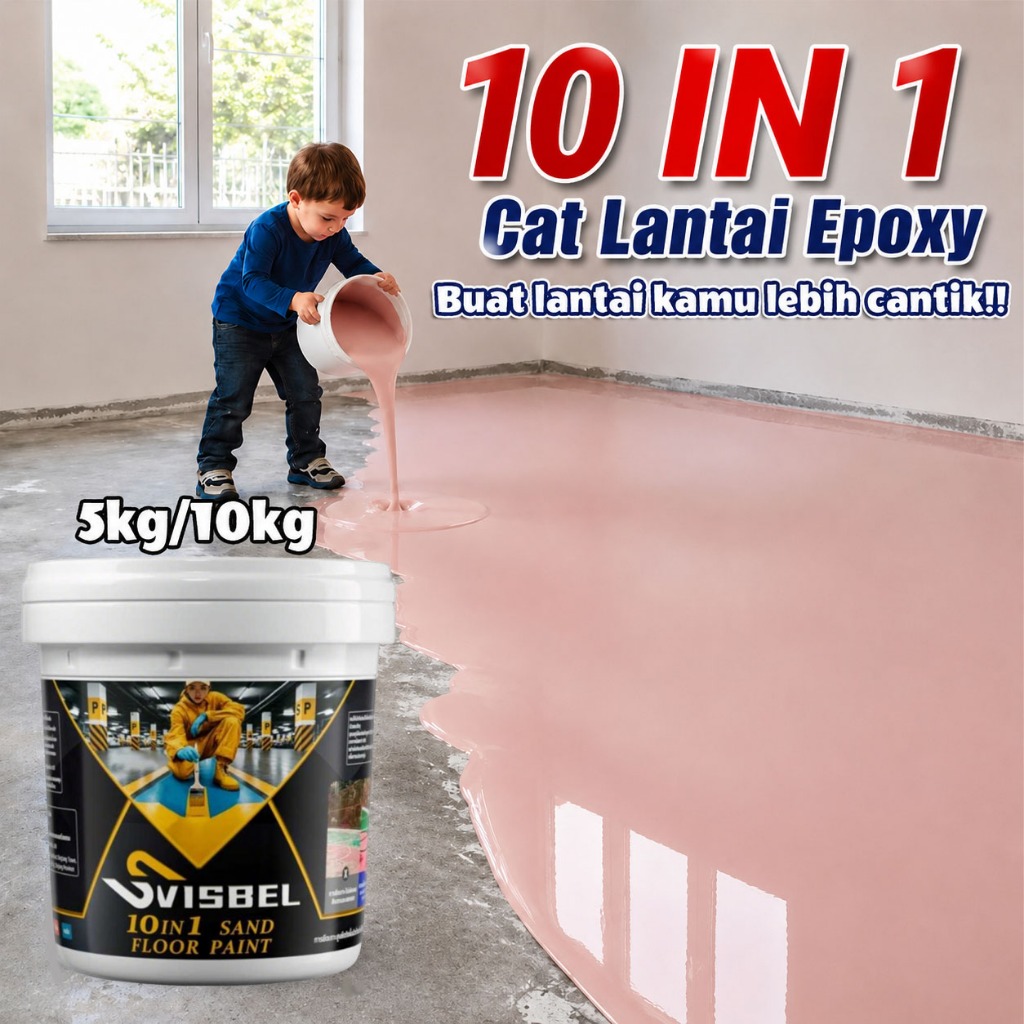 cat lantai 10IN1cat lantai epoxy 1kg,cat lantai semen,epoxy lantai rumah,cat lantai kamar mandi,cat 