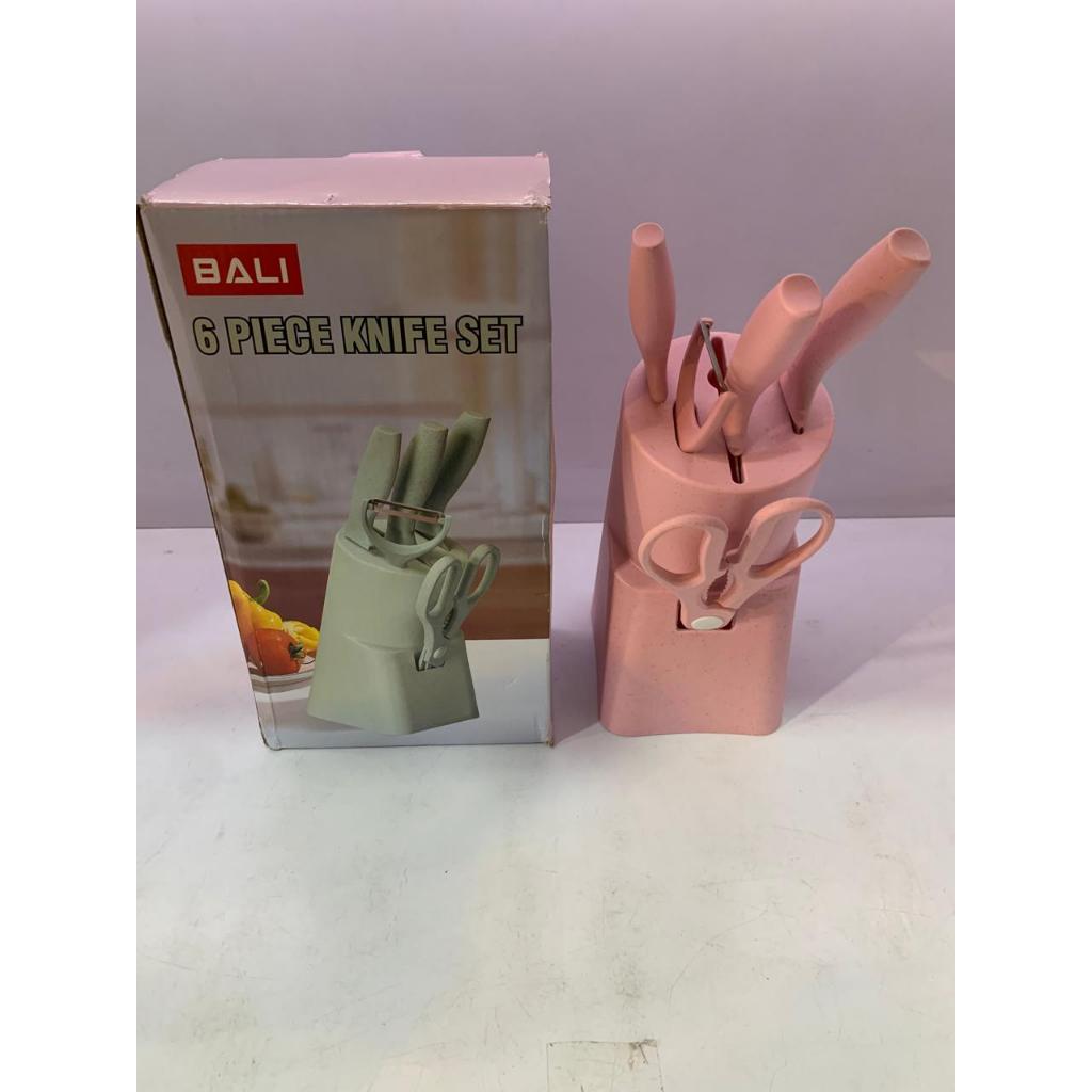 Pisau Set Marble Bali ML-7122 / Set Pisau Dapur Stainless Steel / Pisau Koki Serbaguna / Kitchen Kni