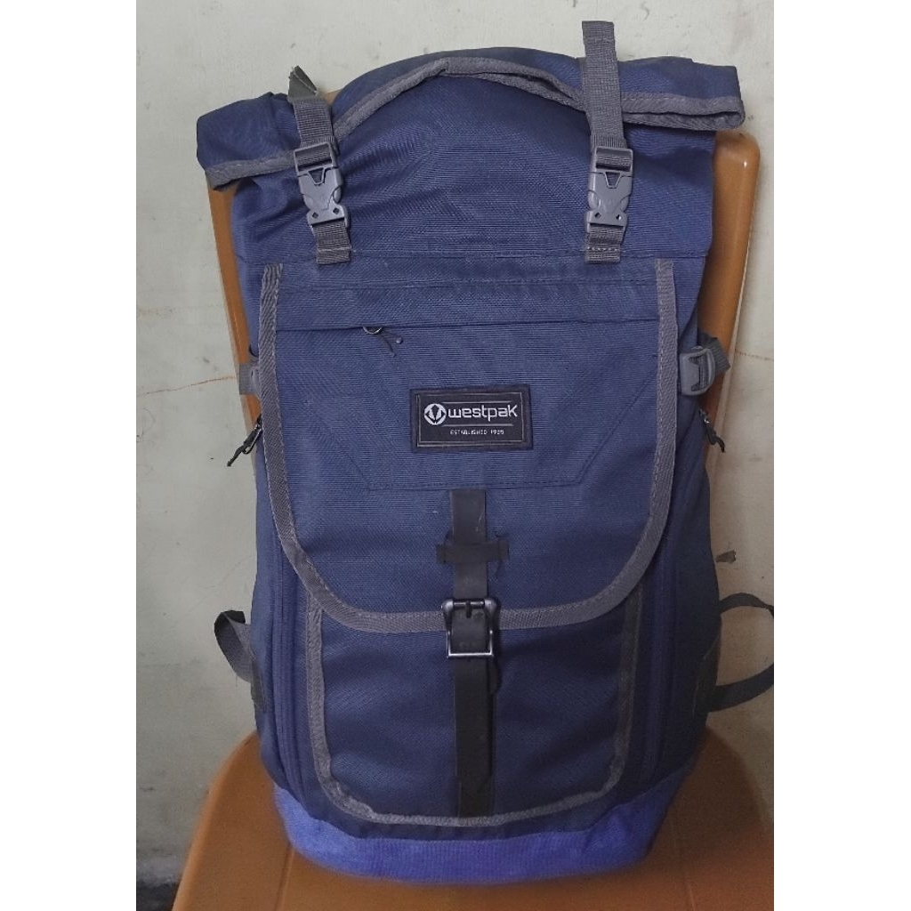 Ransel Westpak jumbo tas gunung preloved biru preloved