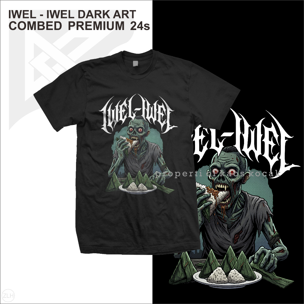 KAOS IWEL IWEL DARK ART PREMIUM - Cotton Combed 24s - DTF Ink