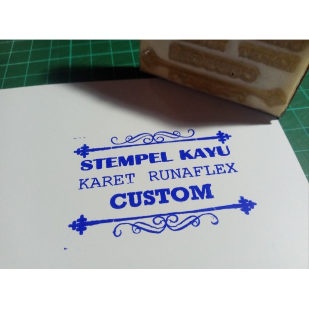 Stempel karet ukuran custom besar