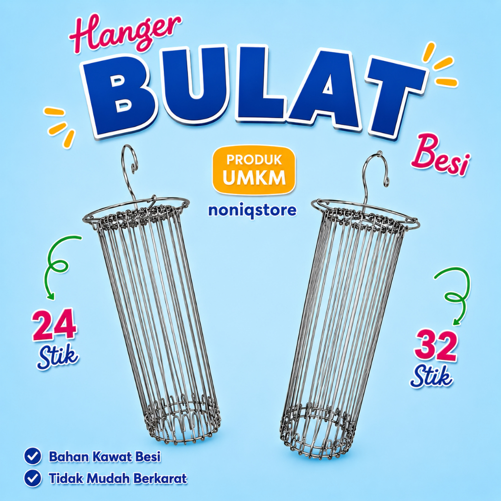 Gantungan Jemuran Lipat Hanger Putar Serbaguna untuk Baju Bayi Kaos Kaki Bra Celana Dalam dan Handuk
