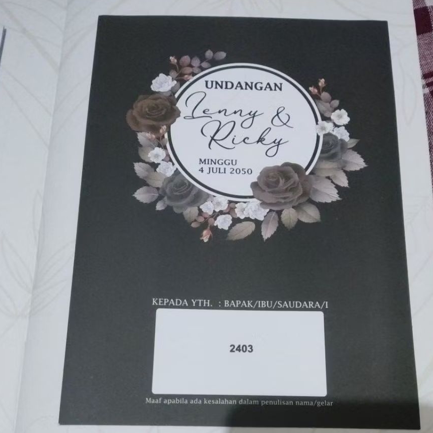 Undangan Erba Tipe 2403