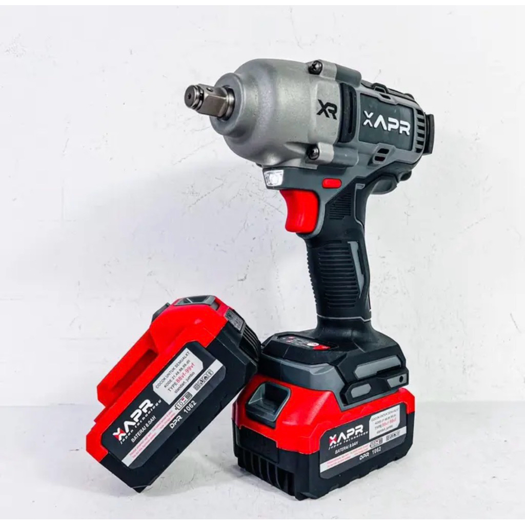IMPACT APR 33PRO / IMPACT WRENCH JUMBO 1800nm 2 baterai / IMPACT WRENCH CORDLESS APR AP33pro / PEMBU