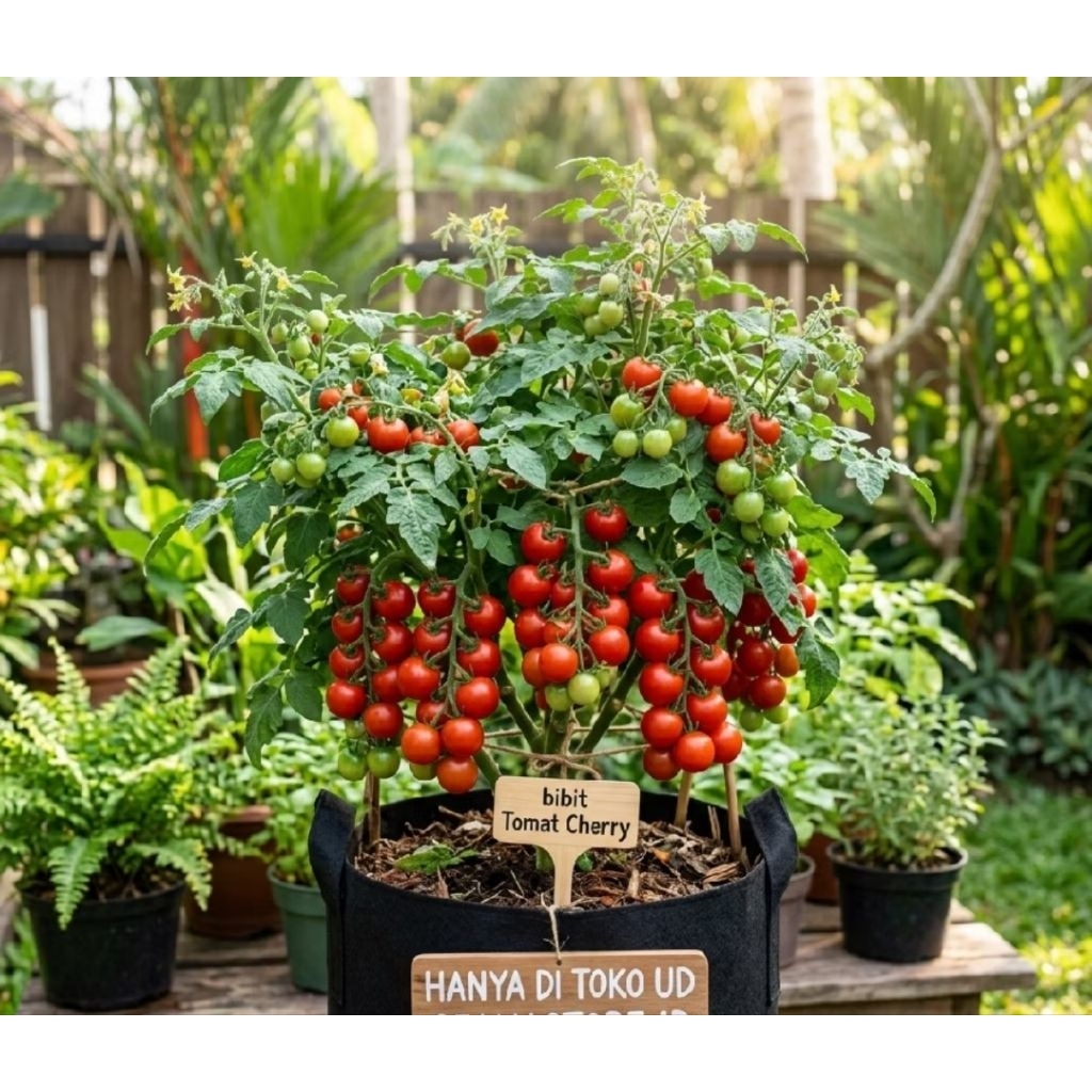 Benih tomat mini cherry kemasan premium