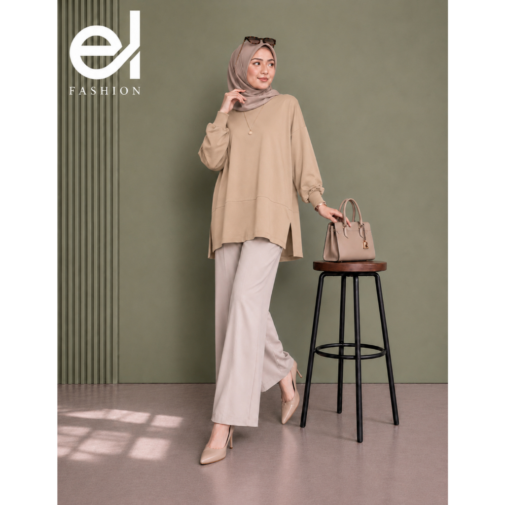 Tunik Kaos Oversize Jumbo Cotton Combed 24s Premium