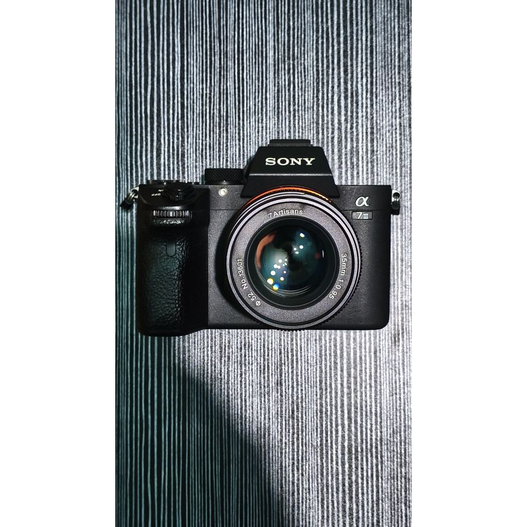 Sony a7 iii & lensa 35 mm f 0.95