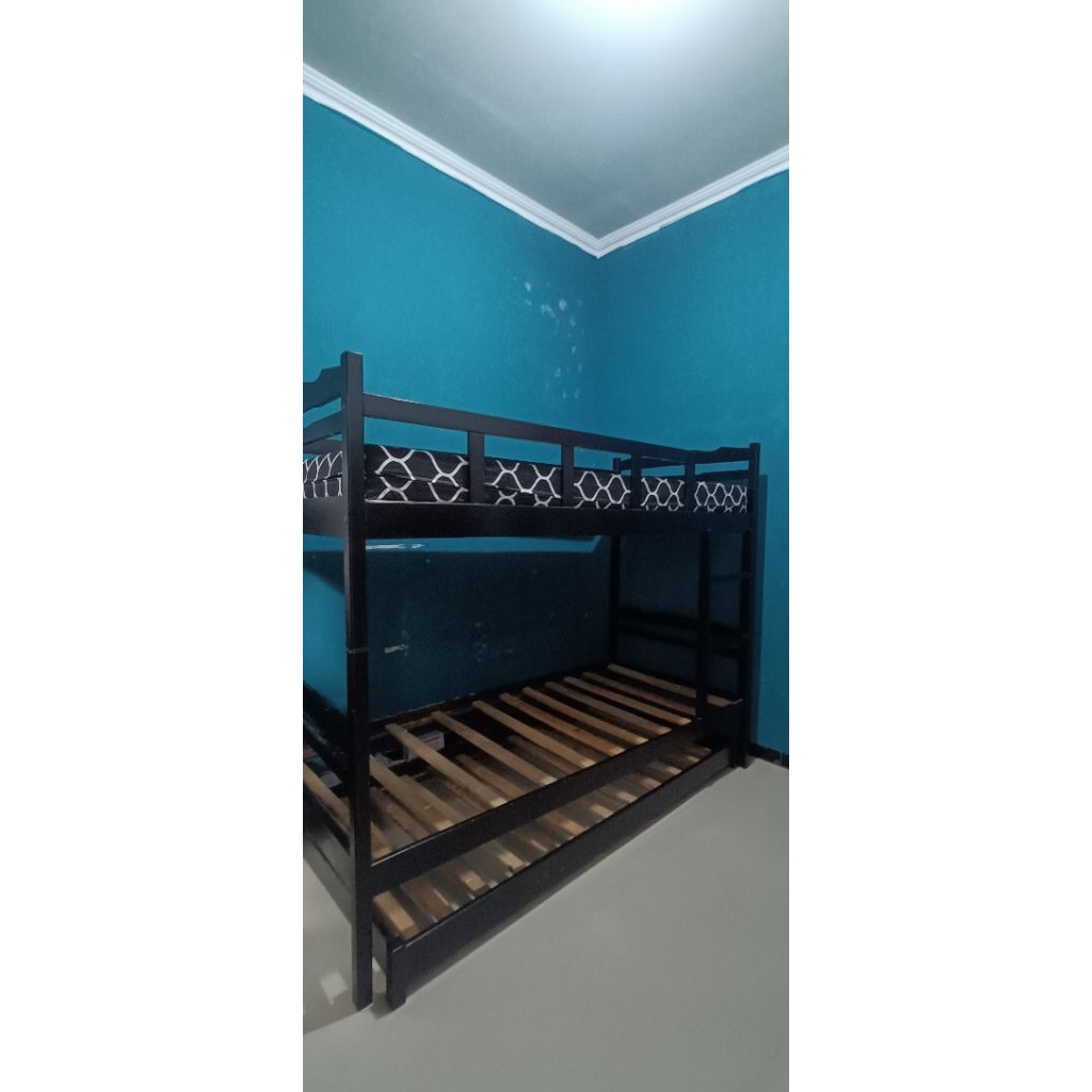 dipan kasur tingkat 3 sorong murah size 90x200