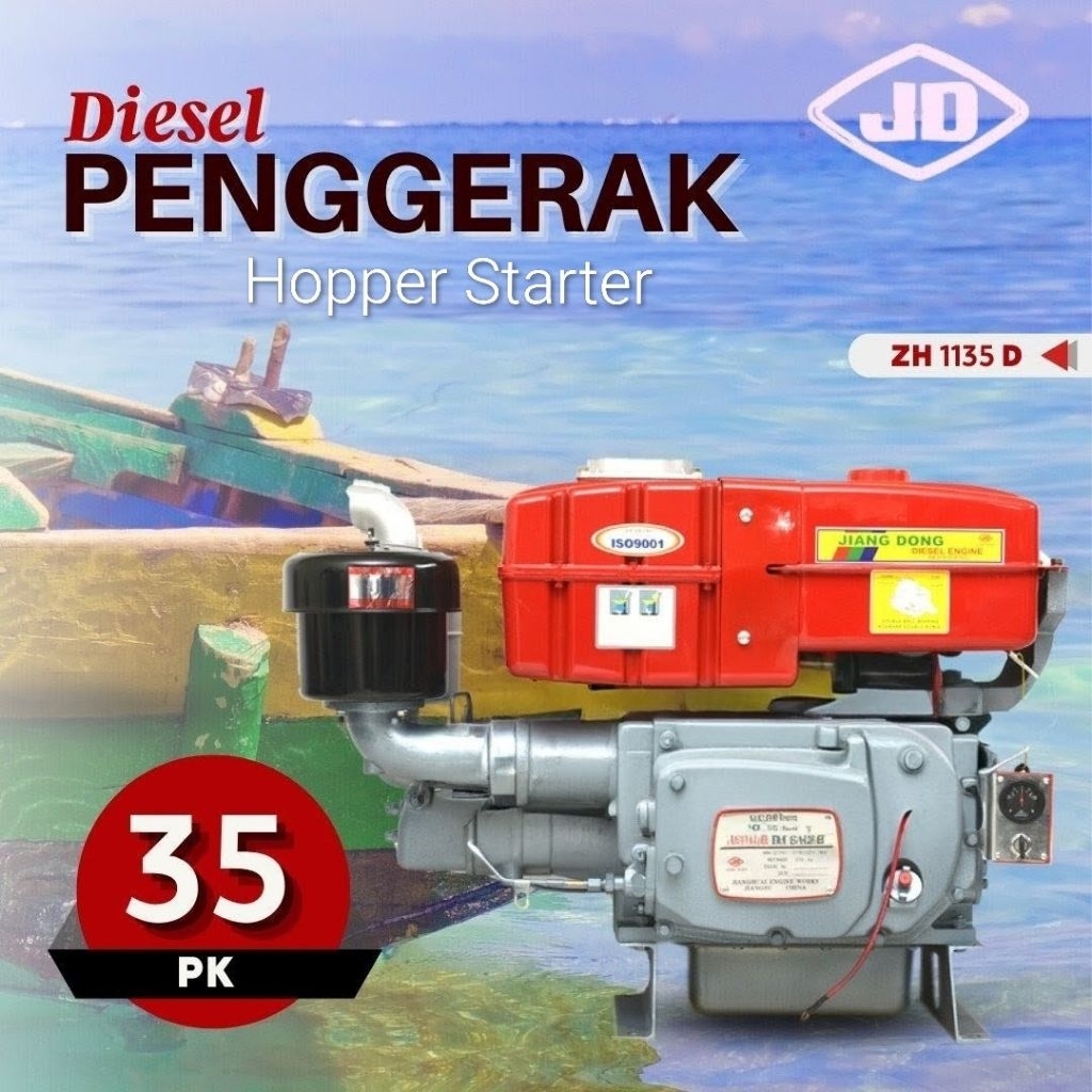 Diesel Solar Jiang Dong ZH1135D Hopper Starter (35pk)