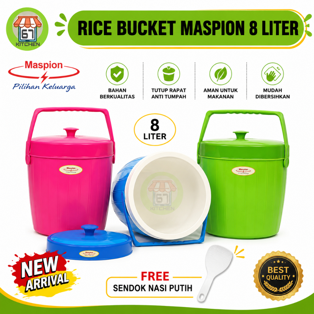 Maspion Termos Nasi Rice Bucket 8 Liter