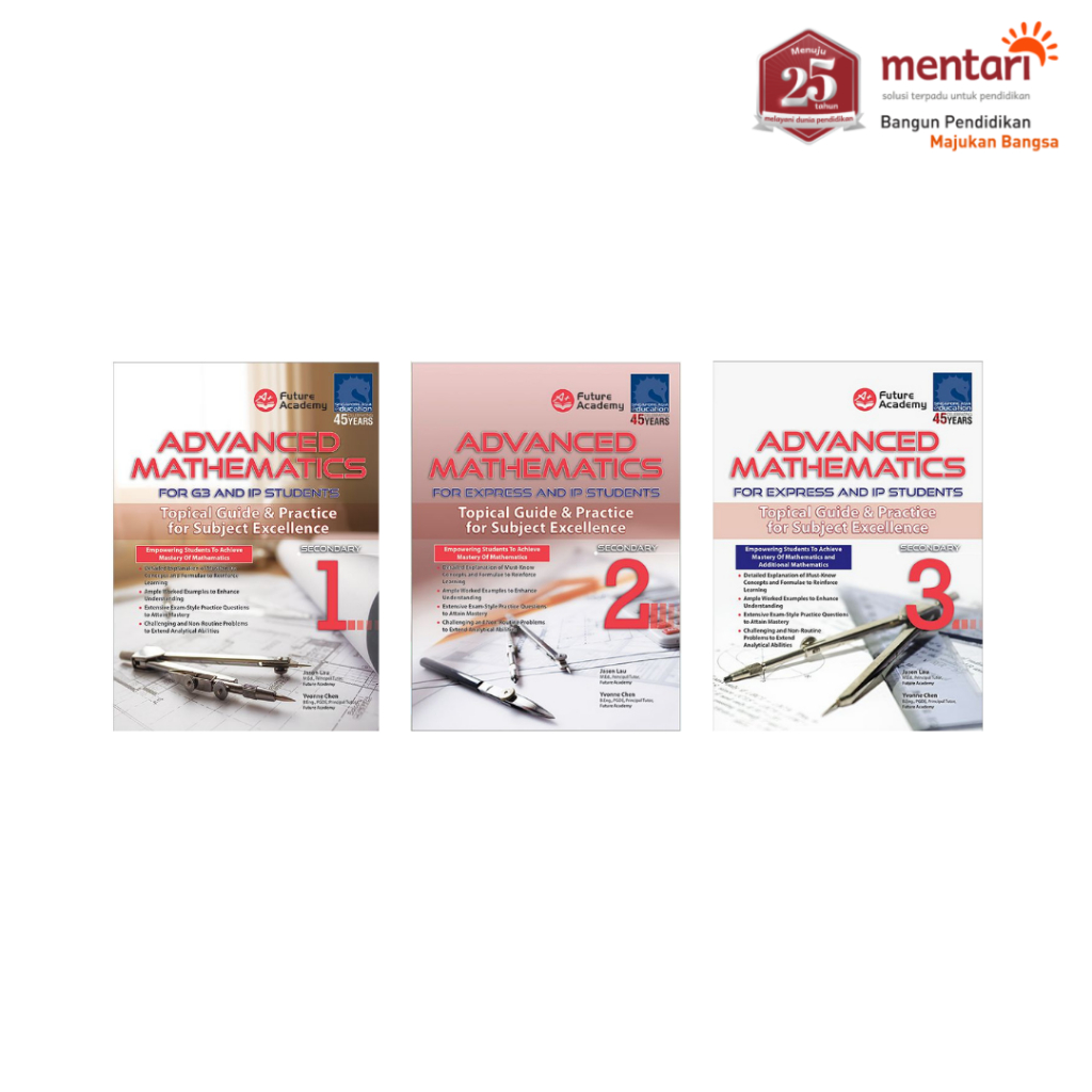 SAP | Advanced Mathematics For Express and IP Students Secondary 1-3 | Buku Latihan Lower Secondary