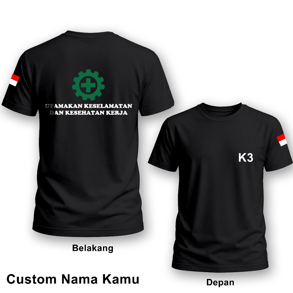 Kaos Safety First New K3 Lengan Pendek | Baju Kaos Distro Safety Kerja Terbaru
