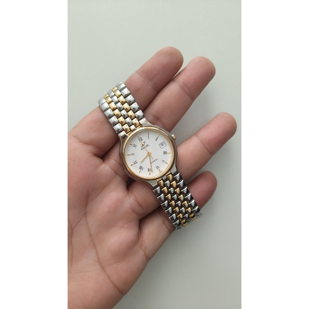 Jam Enicar Two Tone Original Swiss Made Vintage