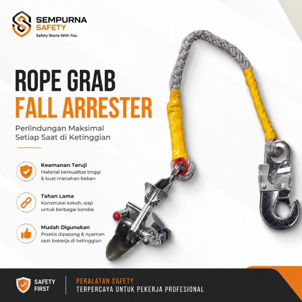 Rope Grab Fall Arrester Original Berkualitas