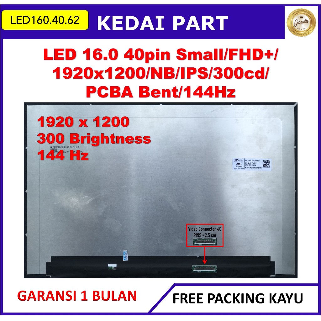LCD LED Asus Gaming V16 V16 V3607 V3607VU V3607VJ FHD+ 60Hz MNG007QX2-1