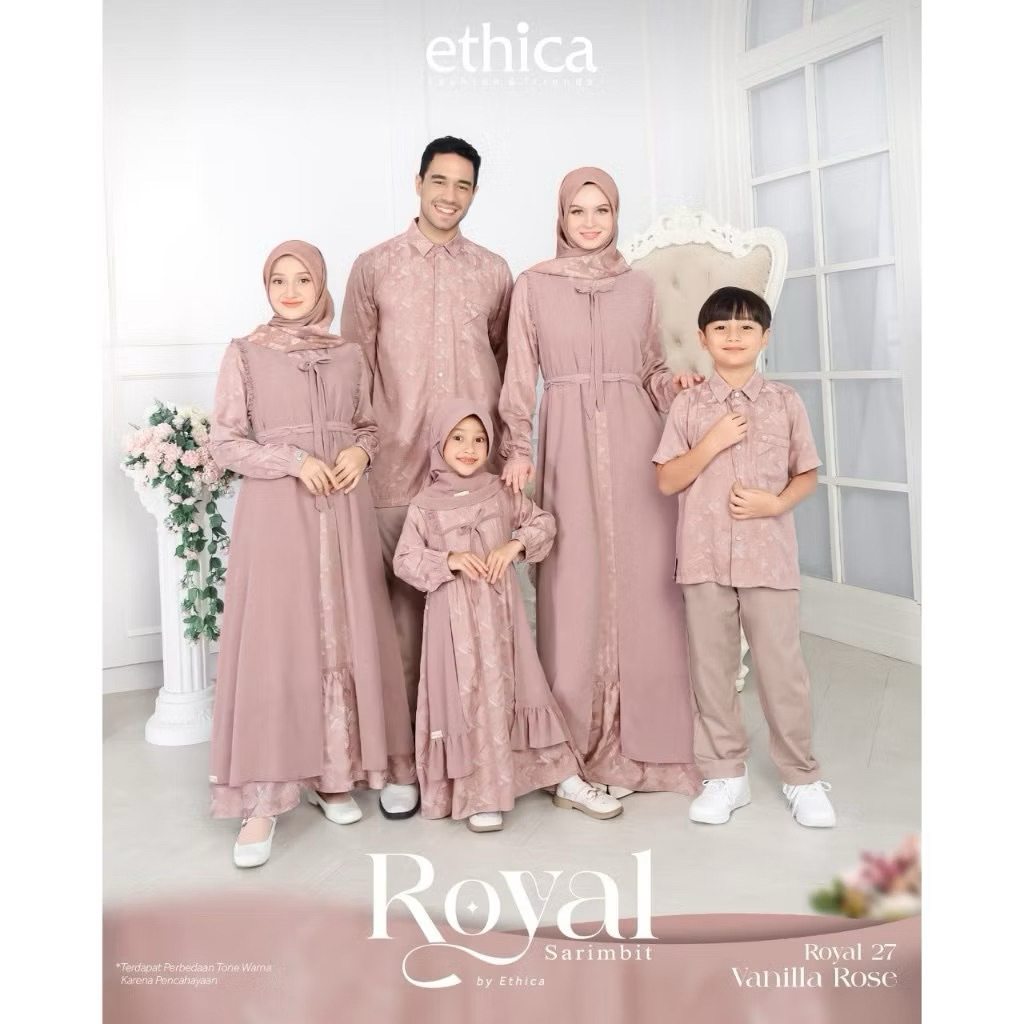 ROYAL 27 VANILLA ROSE GAMIS DEWASA KAGUMI 317 VANILLA ROSE KAGUMI KIDS 166 VANILLA ROSE KOKO KAHFI 3