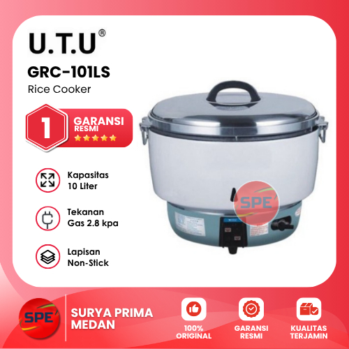 RICE COOKER GAS UTU KAPASITAS 10 LITER GRC-101LS GARANSI RESMI (MEDAN)