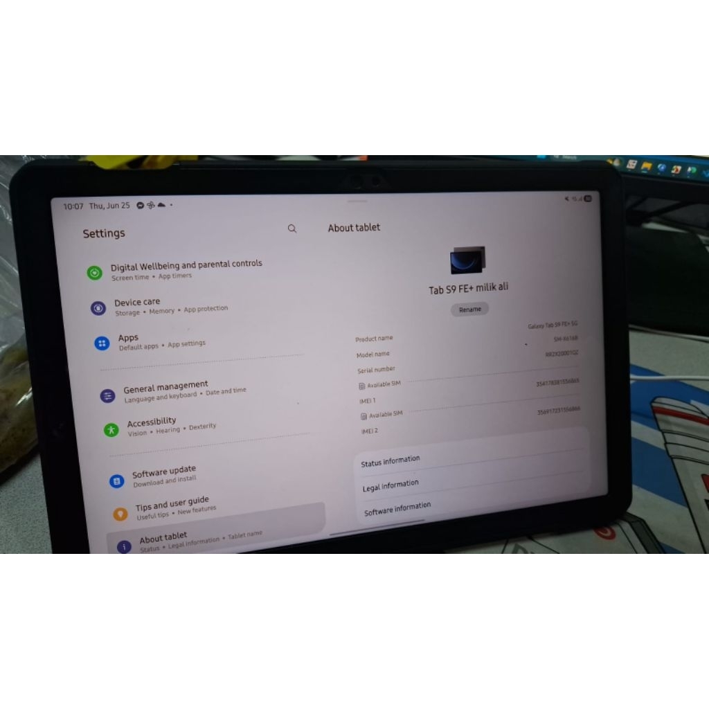 Samsung Tab S9 FE Plus, Samsung Galaxy Tab S9 FE+, Tablet Samsung 5G, Tab Samsung 12GB 256GB, Tablet