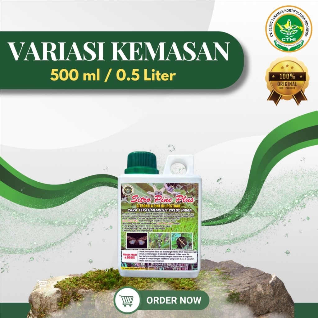 SPP CTHI (SITRO PINE PLUS) 500 ML/0,5 Liter | Pestisida Organik Ramah Lingkungan Efektif Mengatasi H