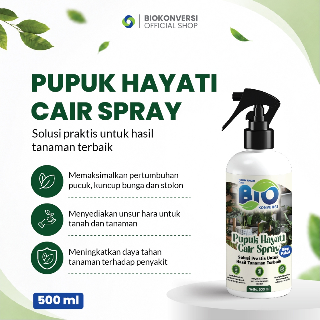 PUPUK BIOKONVERSI - Pupuk Hayati Organik Cair Spray Siap Pakai