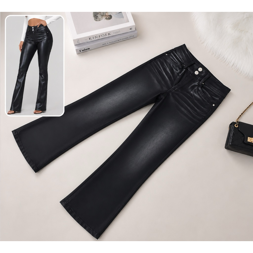 CELANA JEANS CUTBRAY WANITA RETRO - KANCING 2 (second)