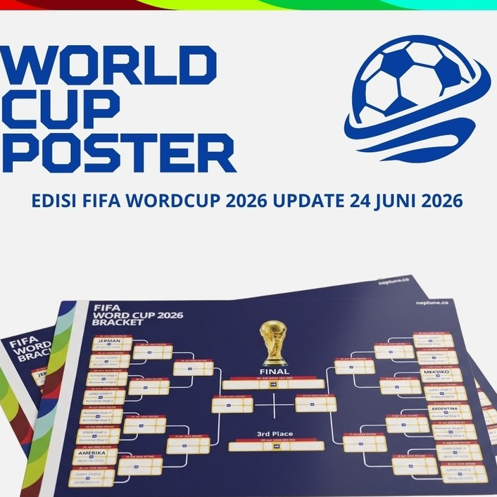 POSTER JADWAL PIALA DUNIA FIFA WORLD CUP 2026