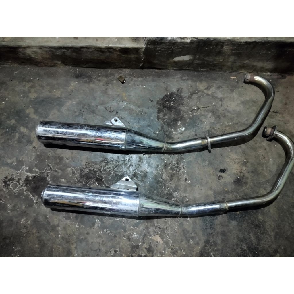 knalpot ori original megapro primus kates lama