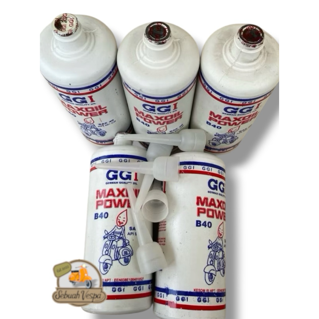 Oli Mesin GGI Vespa 2T 400ml Original GGI Max Oil Power