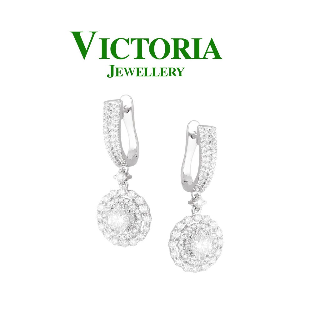 Anting Berlian Gia Sertifikat VFER1307115 Victoria Jewellery