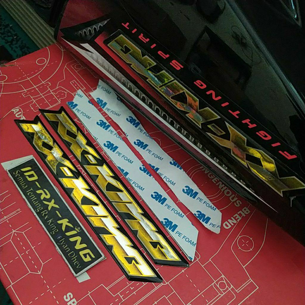 GARANSI NEMPEL SEUMUR HIDUP TIDAK COPOT EMBLEM BOX AKI RXKING NEW PEREDAM 2008 DOBEL TIP PAKE 3M