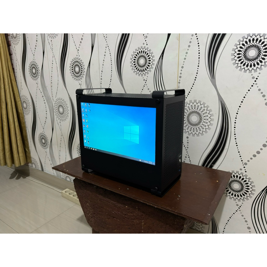 CASING VMIX MINI PORTABEL+LCD 14” INPUT HDMI.BUAT LIVE STREAMING PRAKTIS RINGKES SIMPEL RAPI