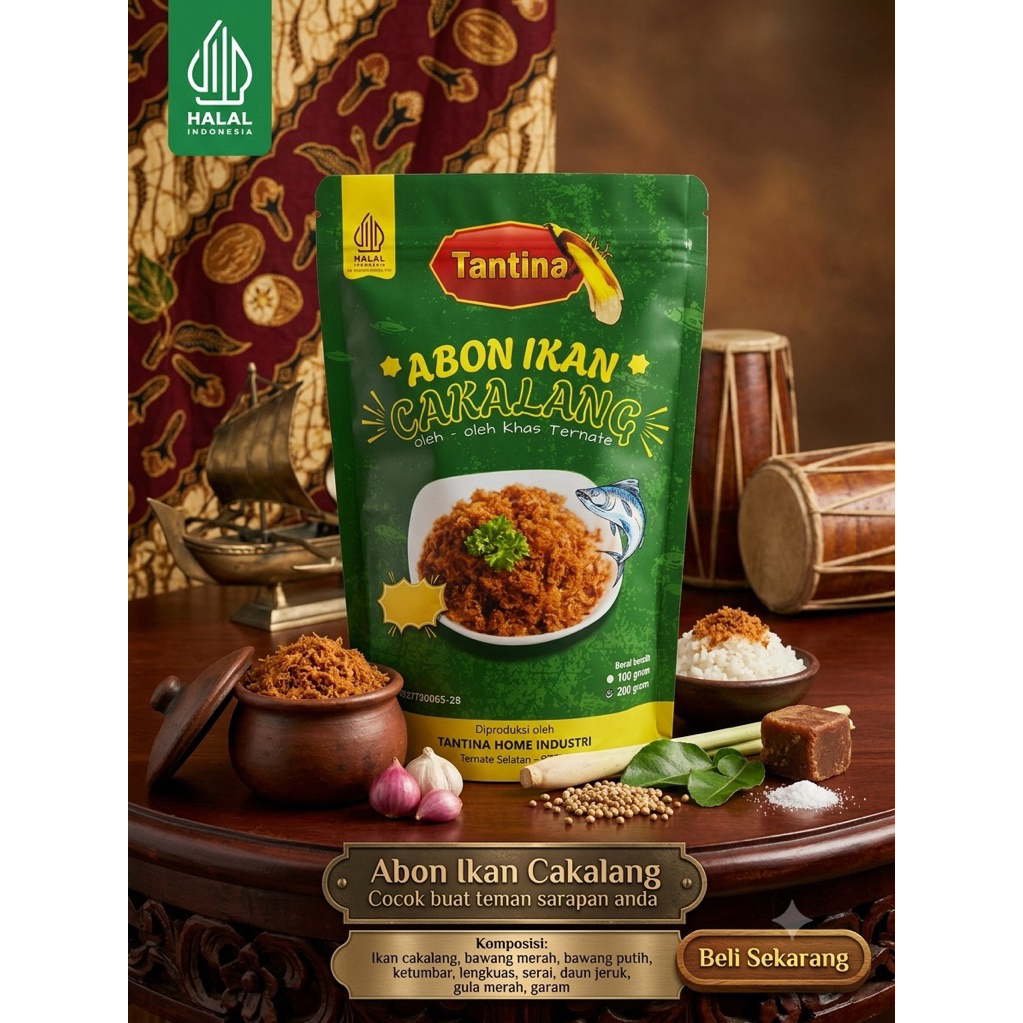 abon ikan cakalang ternate 200gr