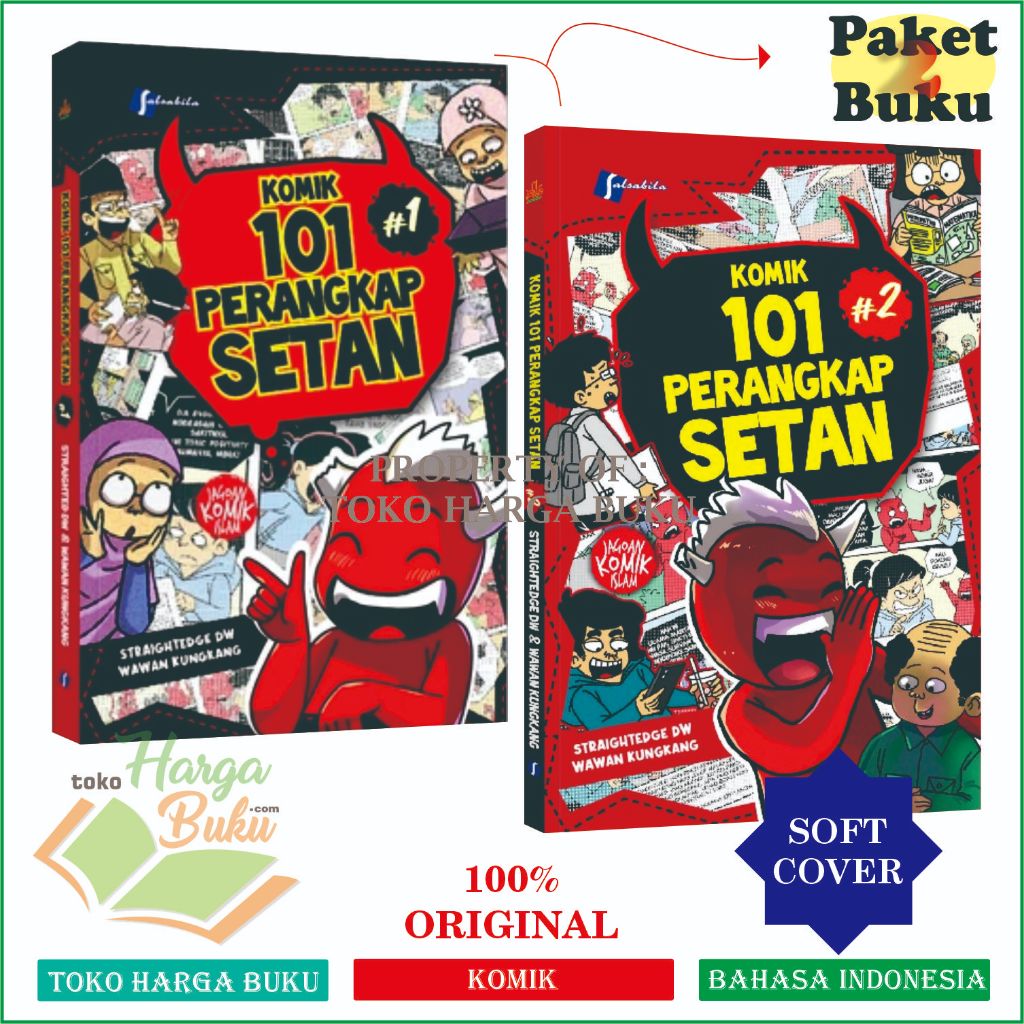 Paket 2 Buku Komik 101 Perangkap Setan Jilid 1 dan 2 FULL COLOR Perangkap Talbis Iblis ORIGINAL Salsabil Pustaka Al-Kautsar