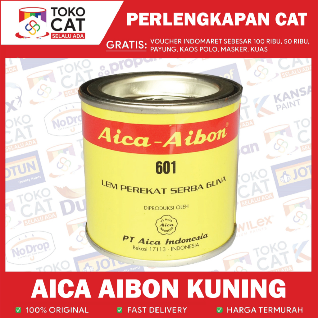 LEM KUNING AICA AIBON 5KG /LEM SERBAGUNA KAYU KARPET HPL INSTANT/SAMEDAY