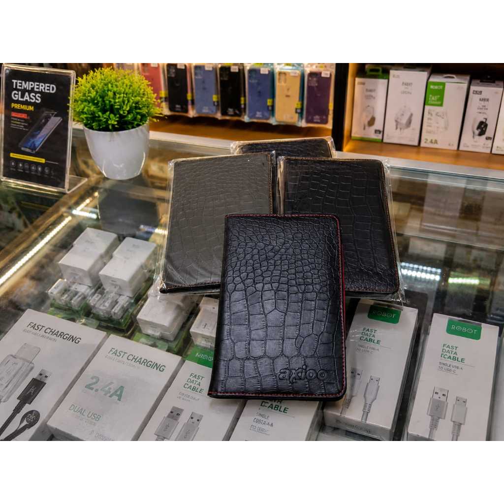 Case Tablet 7" Axioo Universal Kulit Leather Black Hitam
