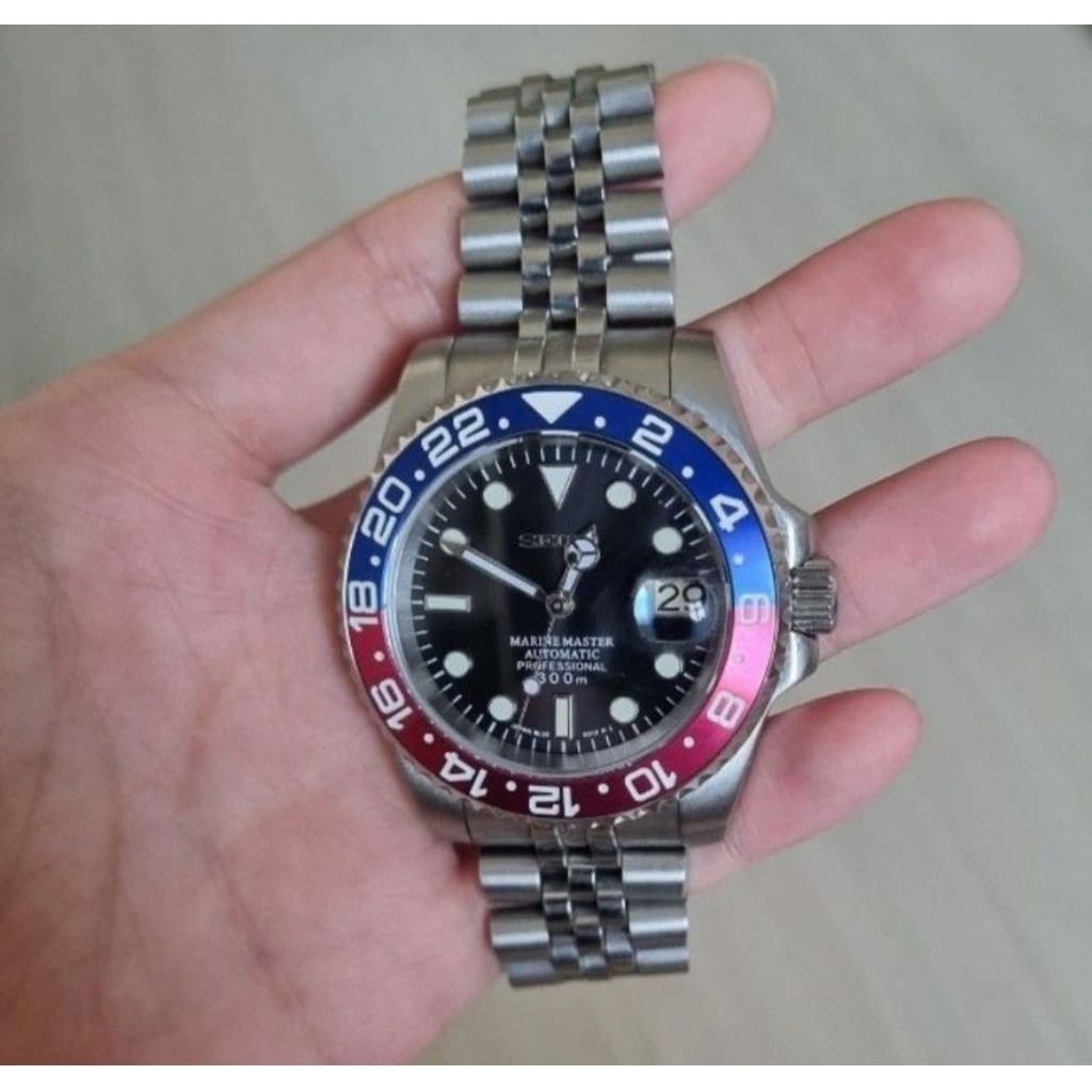 seiko pepsi custom gmt