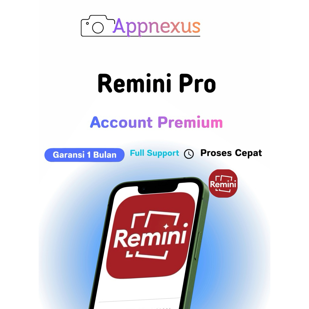 KHUSUS APLIKASI PRO REMINI IOS PREMIUM GARANSI