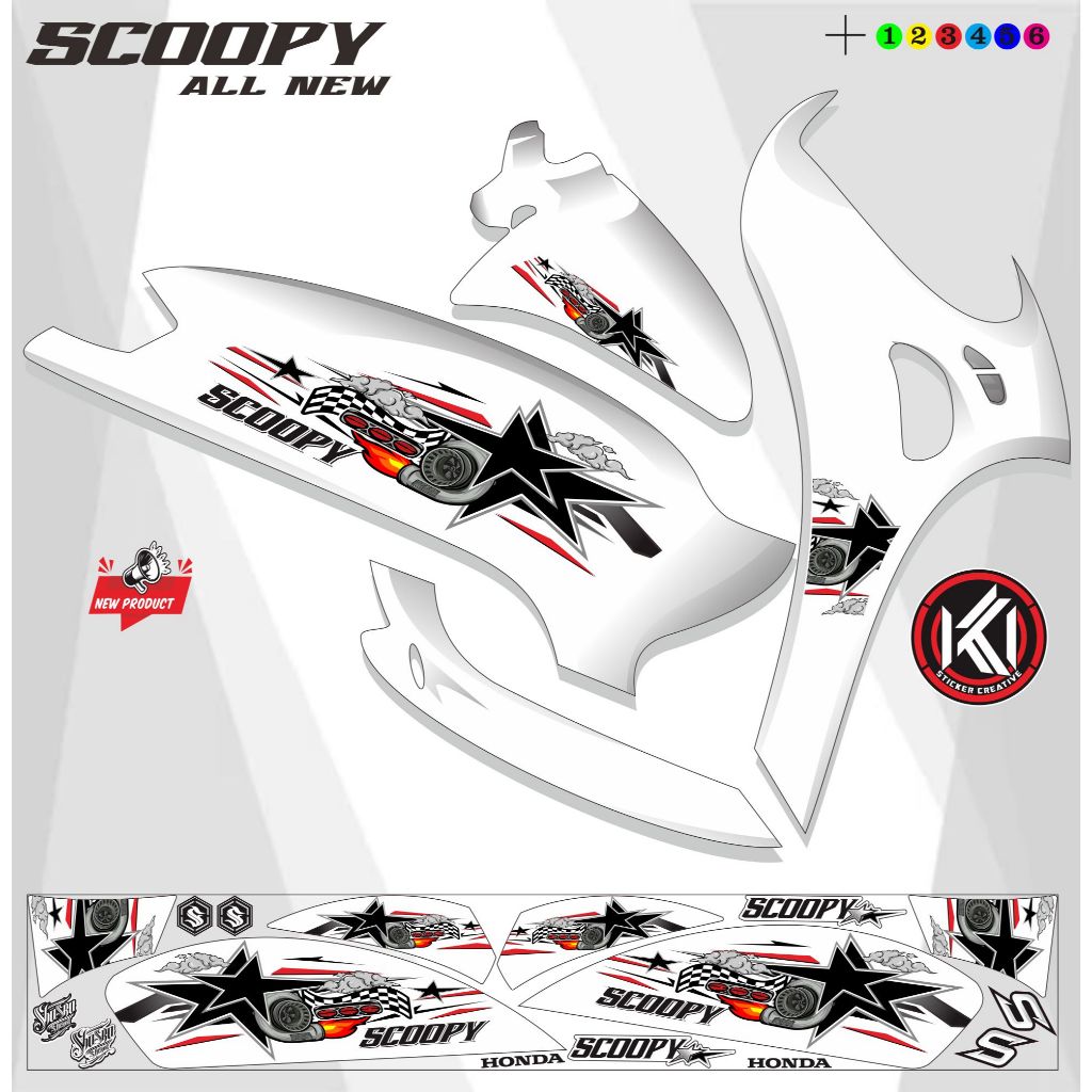 STRIPING MOTOR SCOOPY VARIASI LIS / STRIPING SCOOPY VARIASI