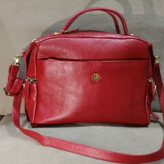 TAS SELEMPANG PAPILLON K 3423 SEKEN WARNA MERAH LIKE NEW