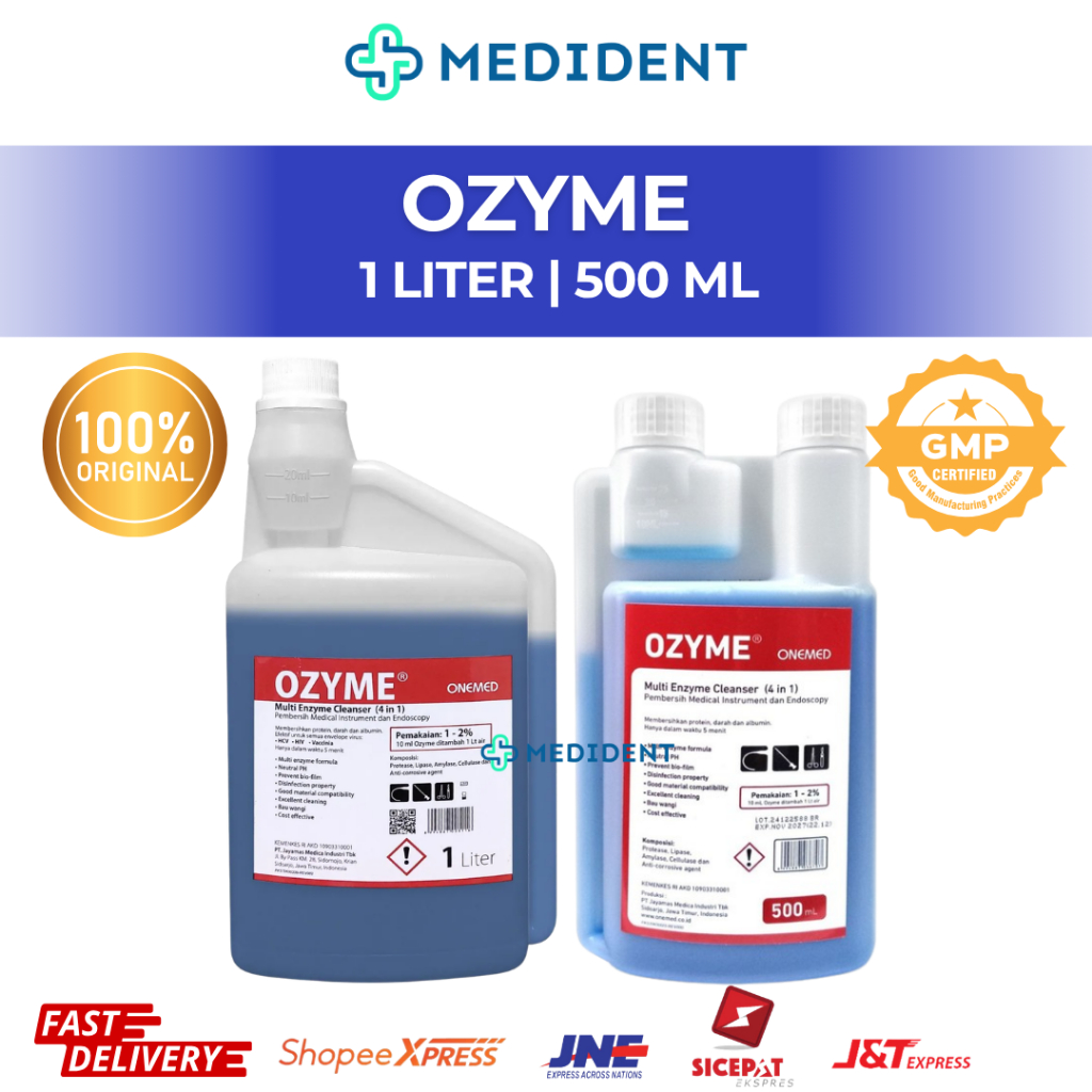 Ozyme 1 Liter / Pembersih Instrument Desinfektan Antiseptik