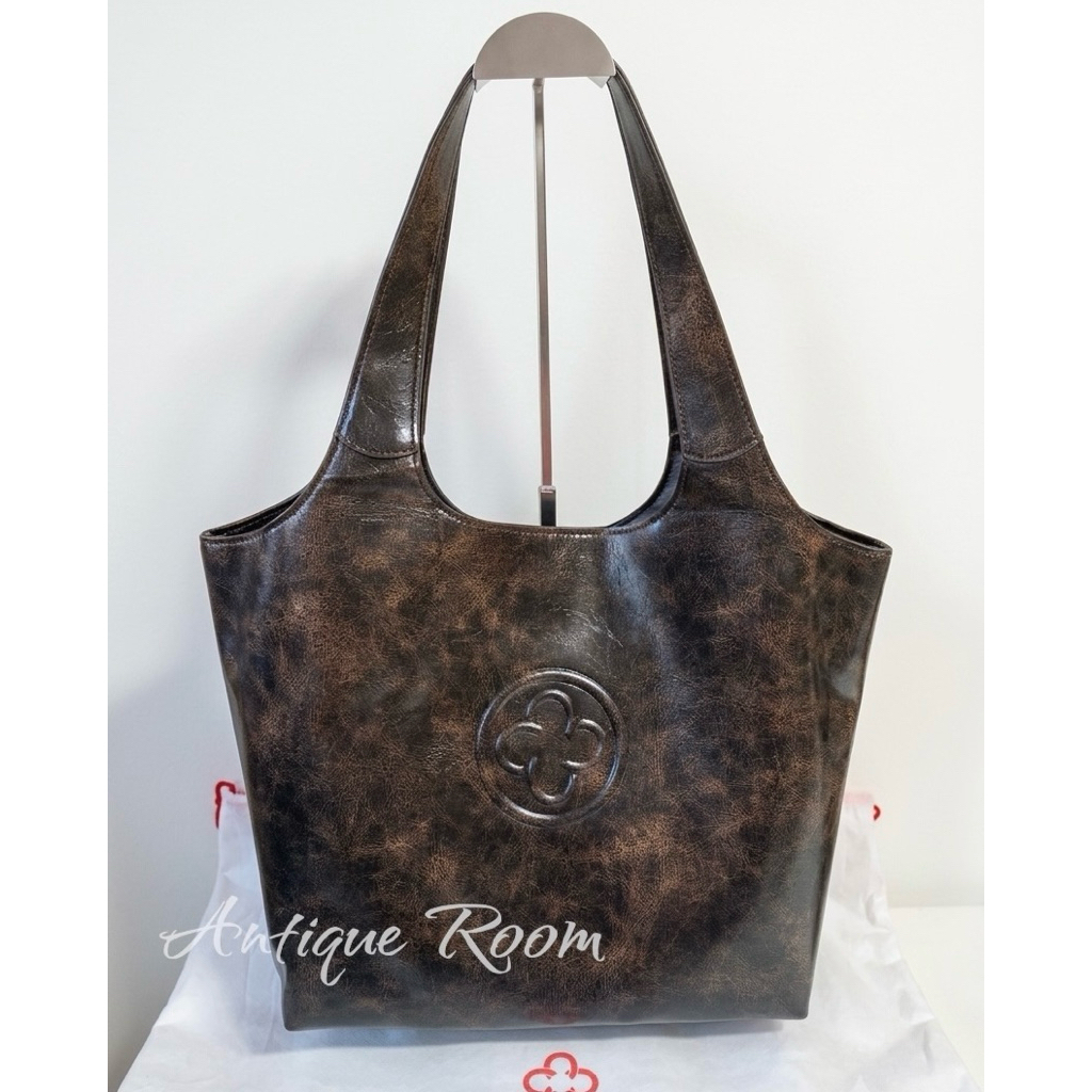CASSILE HOBO BAG RUSTY LEATHER BIG SIZE VINTAGE BAG