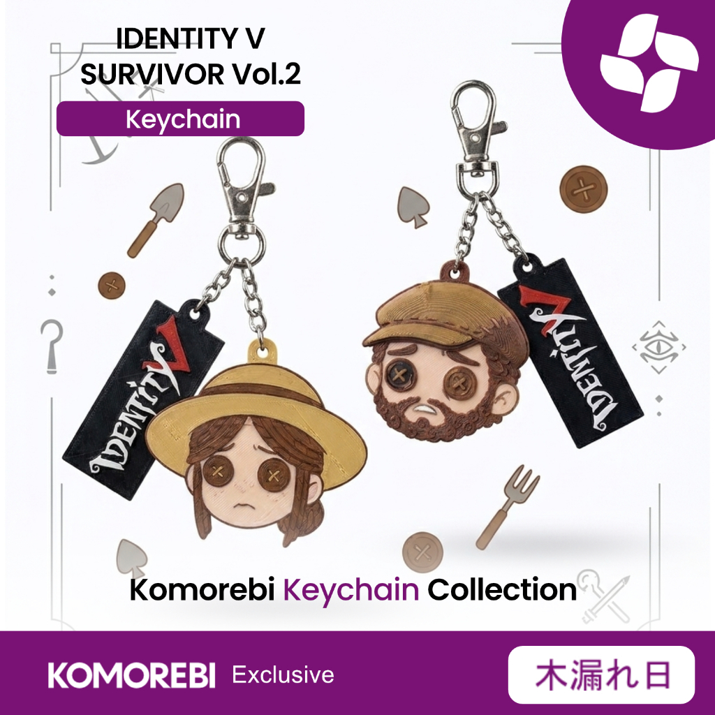 Gantungan Kunci Identity V Survivor Vol 2 Keychain Anime Emma Woods Gardener Kreacher Pierson Thief 