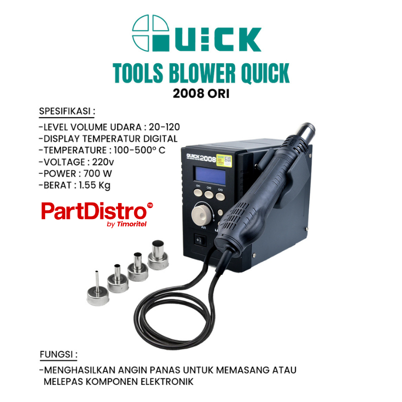 BLOWER QUICK 2008 DIGITAL ORI SOLDER UAP SOLDER ANGIN PANAS