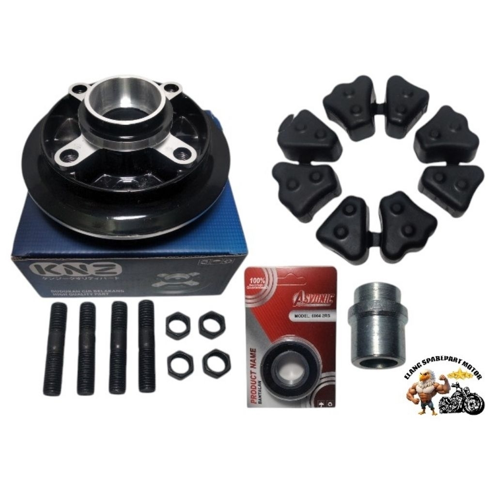 PAKET KOMPLIT NAPGEAR BELAKANG MEGAPRO MONOSHOCK/CB150R/CBR150 OLD/ SUPRA GTR 150