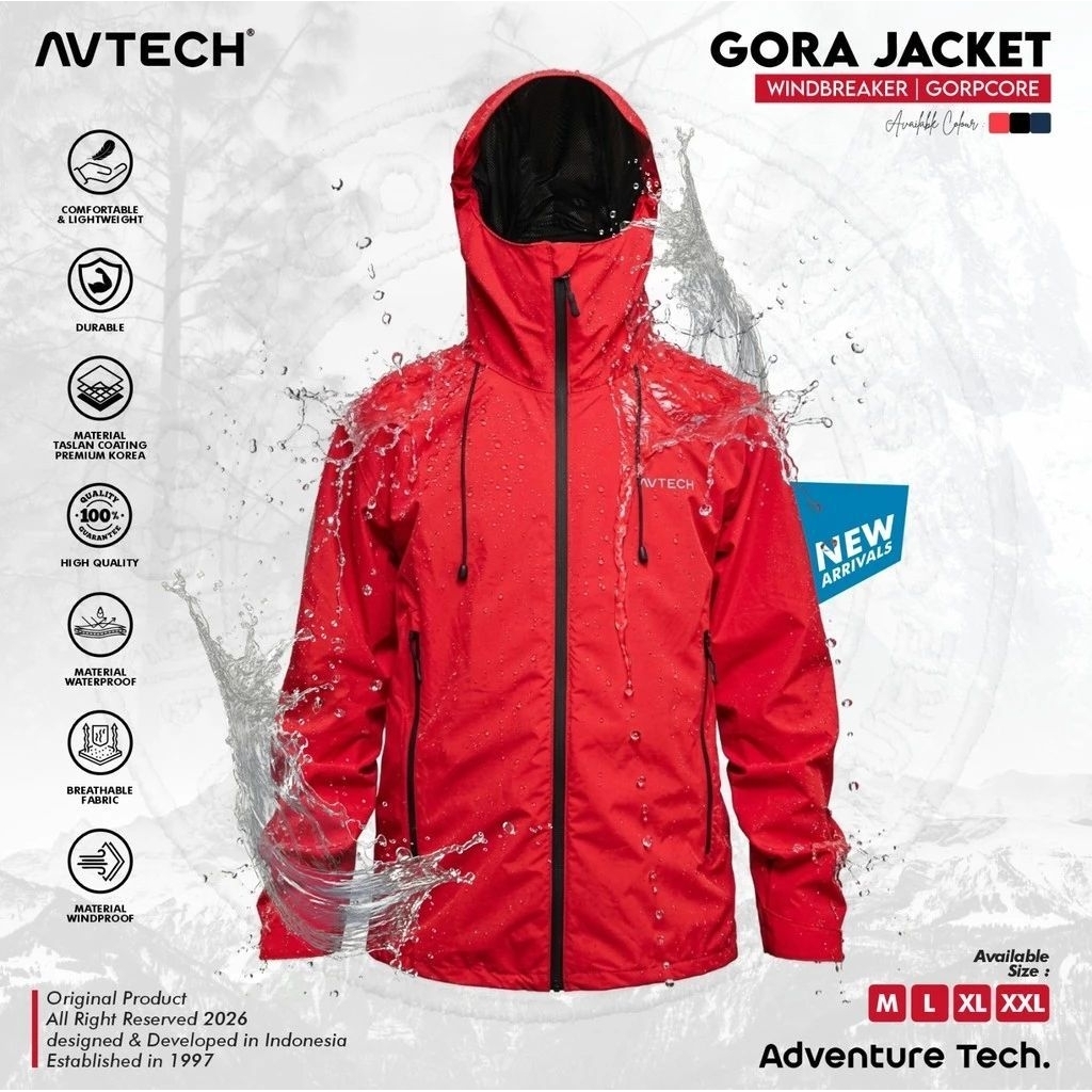Jaket Gunung Outdoor AVTECH GORA GORPCORE Waterproof Jacket